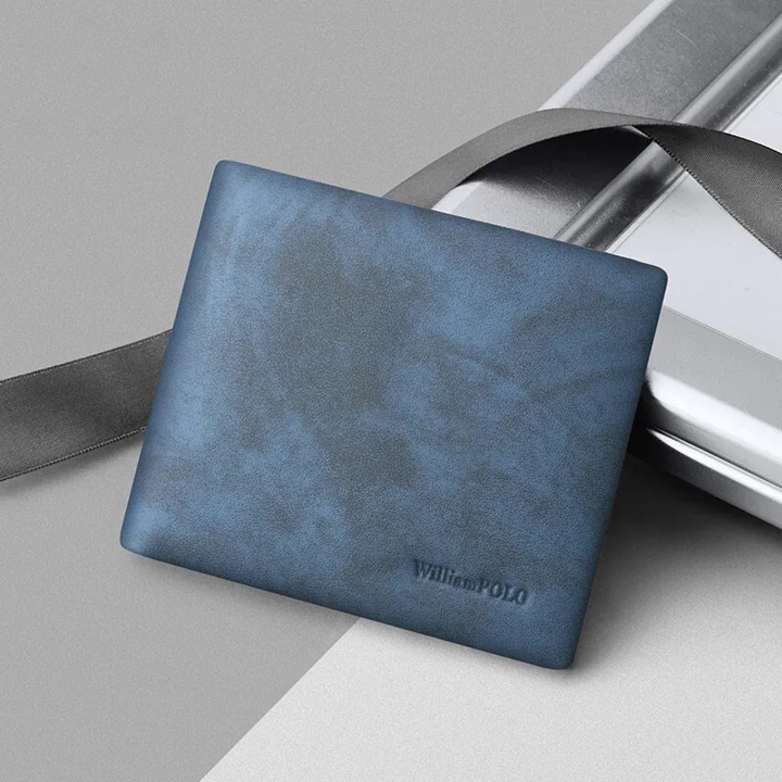 Blue Stone Leather Wallet