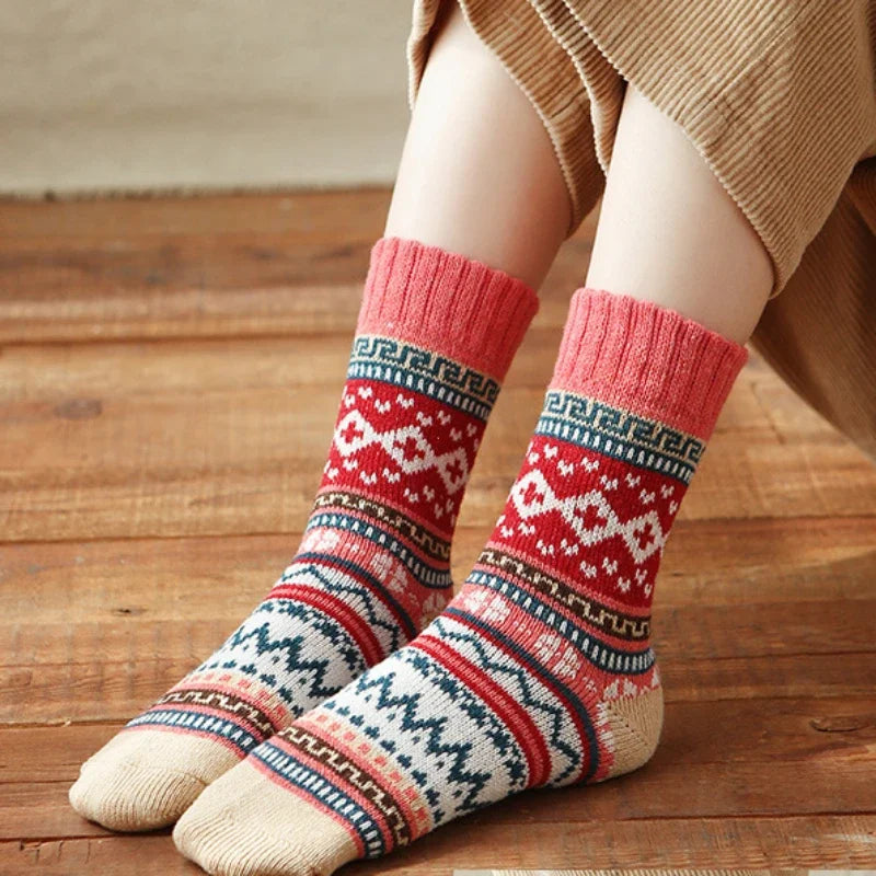 Cotton Blend Elastic Socks