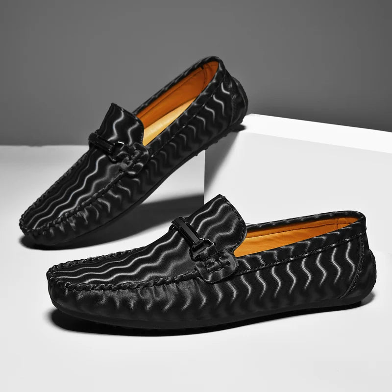 Vincent Leather Moccasins