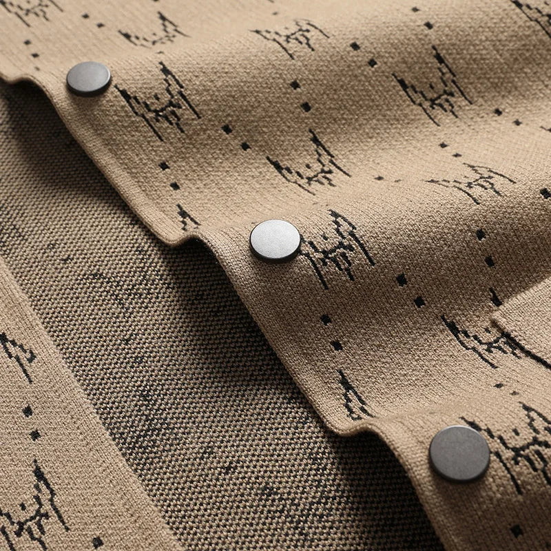 Jacquard Cardigan